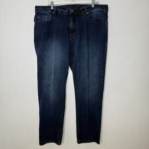Buffalo David Bitton Jackson Jeans Mens 40 x 32 Straight Stretch Dark Wash